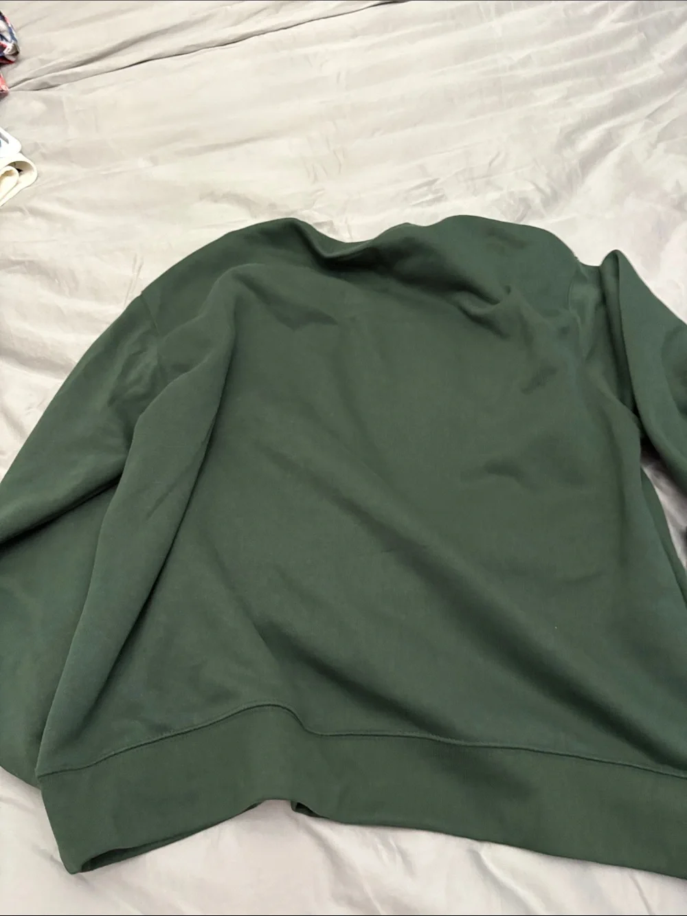 Dark Green Crewneck Sweatshirt with TEXAS Lettering